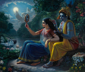 Radha & Krishna in the Moonlight